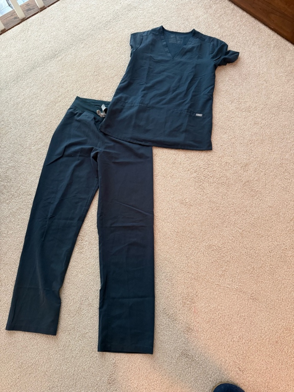 Figs Dark Harbor Medical Scrub Set - Top & Pants